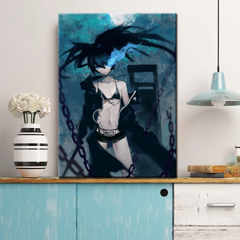 Настенный плакат с аниме BLACK ROCK SHOOTER DEAD MASTER картина для домашнего декора коллекция