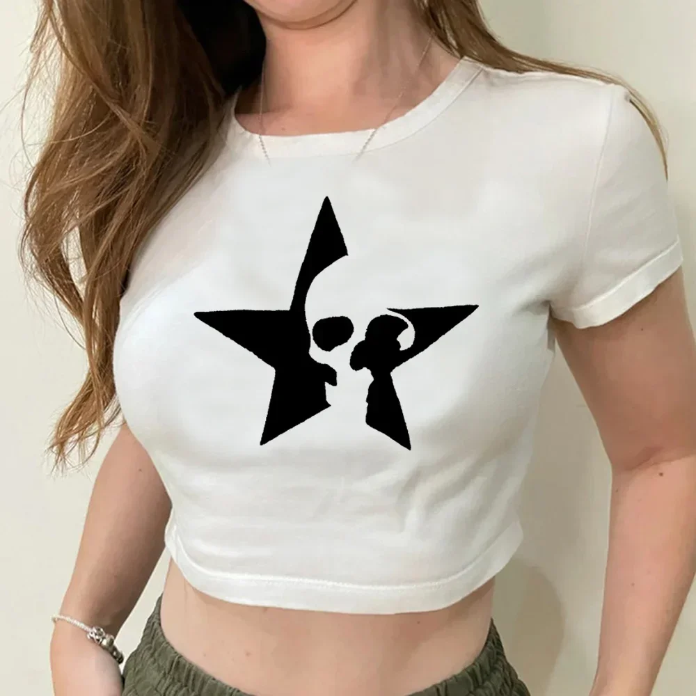 Женский топ в стиле хиппи 90-х эстетичная уличная одежда готический Сказочный