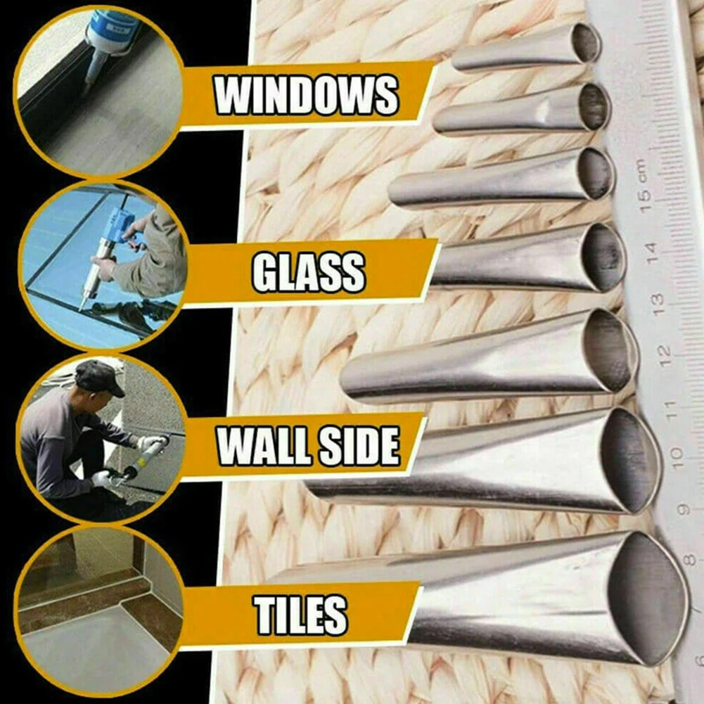

Caulking Finisher Sealant Nozzle Scraper Tools Sealing Stainless Steel