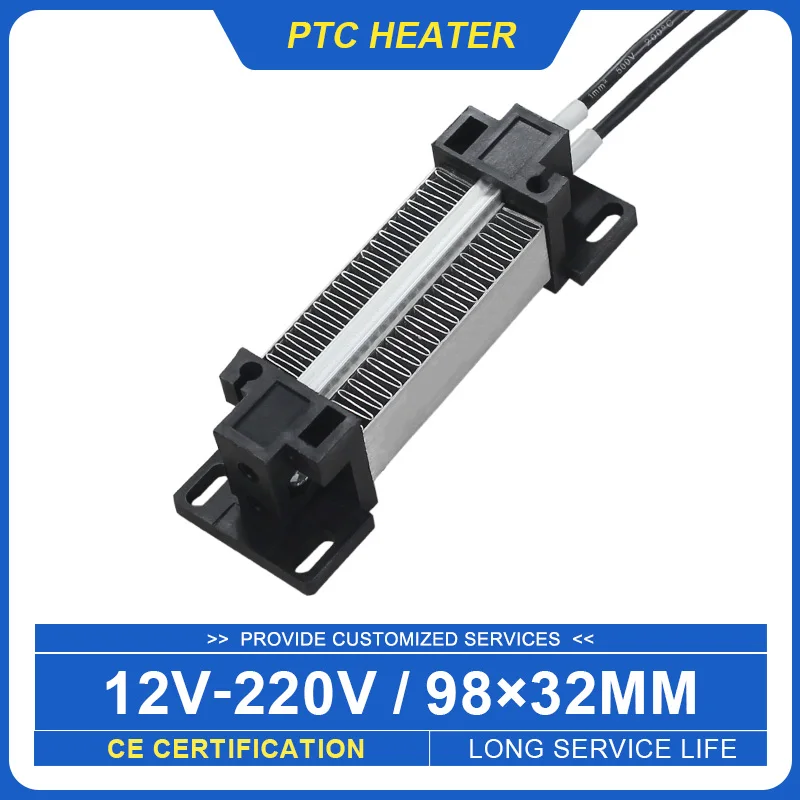 Изолированный керамический воздухонагреватель PTC Электрический нагреватель 100