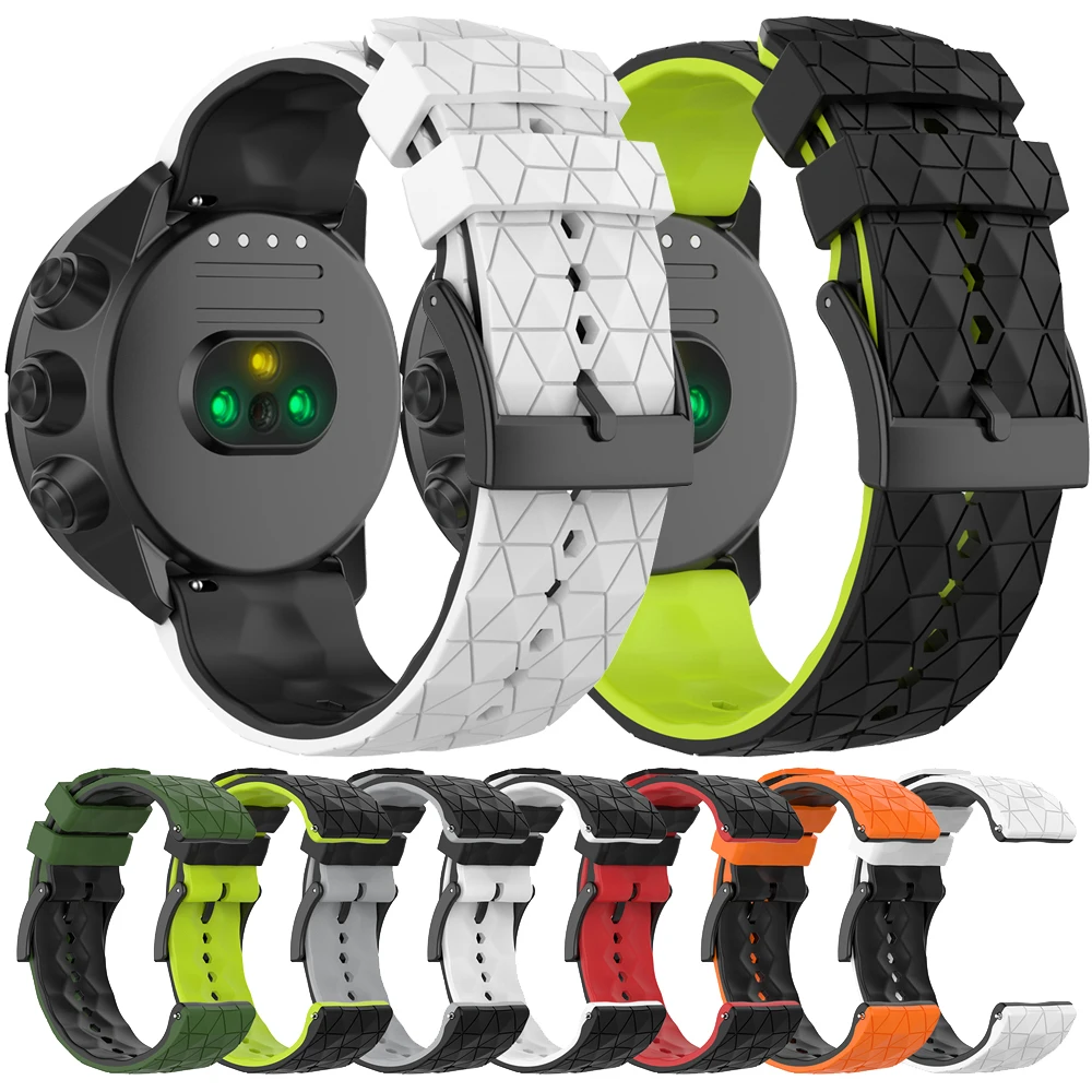 

Sports Silicone Strap For Suunto Watch 9 7 D5/Suunto Spartan Wrist HR/Baro 24mm Band Bracelet Replacement Accessories Watchbands