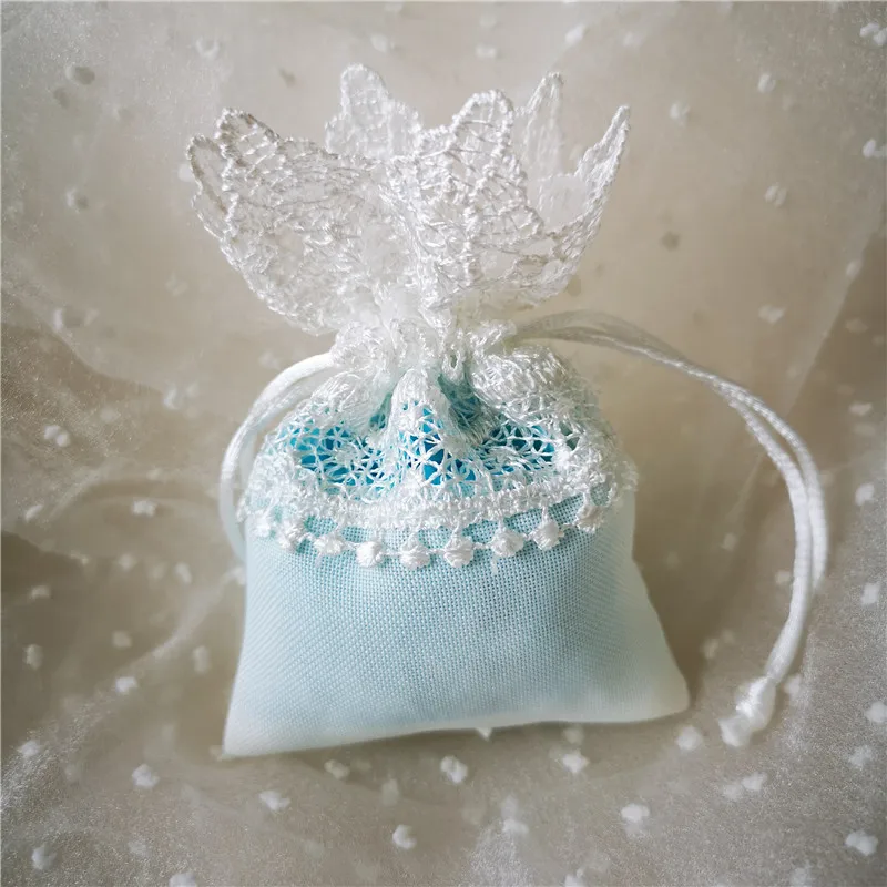 20/50 шт. рождественские кружевные подарочные пакеты тканевые высококачественные