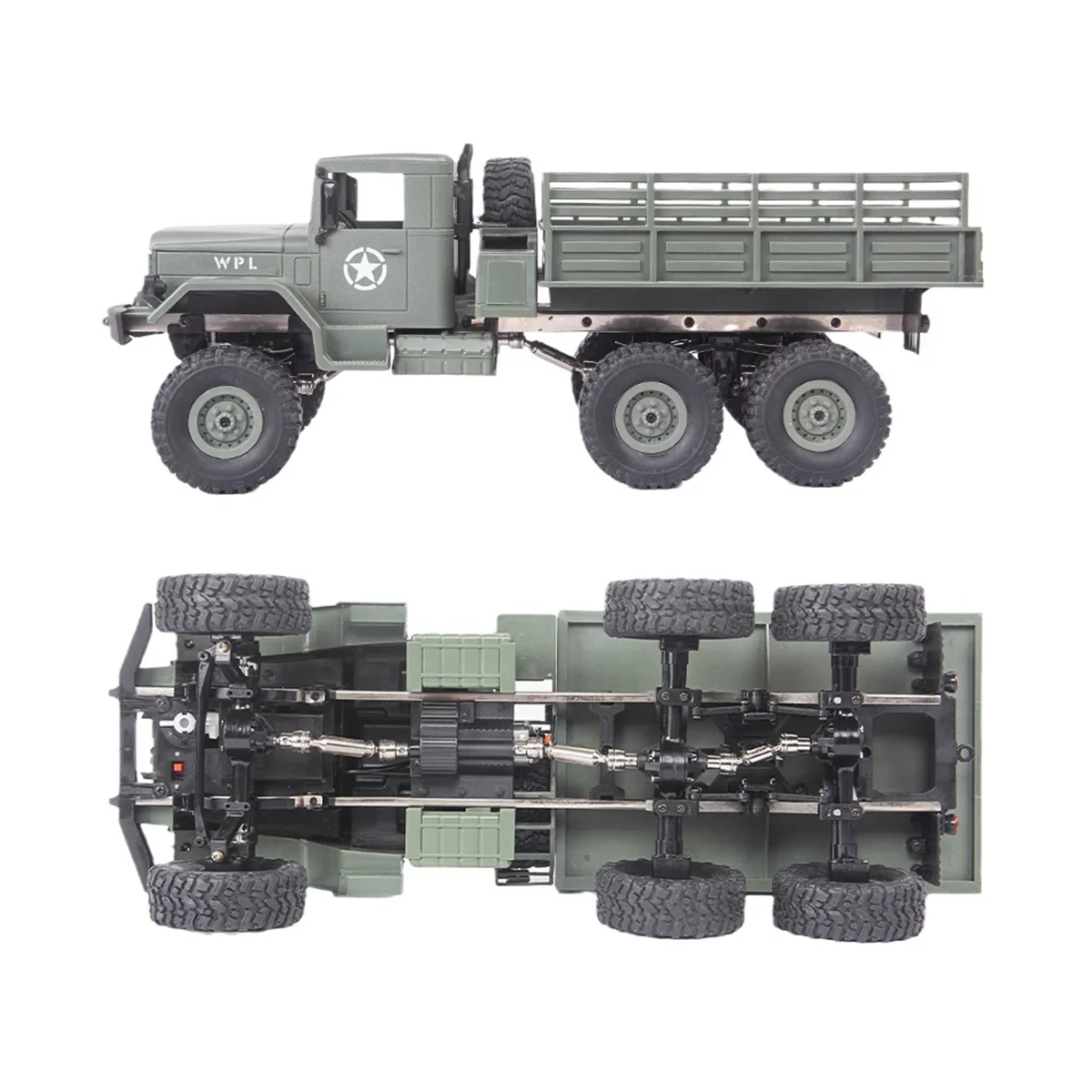 Комплект передних средних задних портальных осей для WPL B16 B36 6X6 6WD 1/16 запчасти