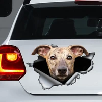brindle greyhound car decal brindle greyhound magnet torn metal decal greyhound sticker