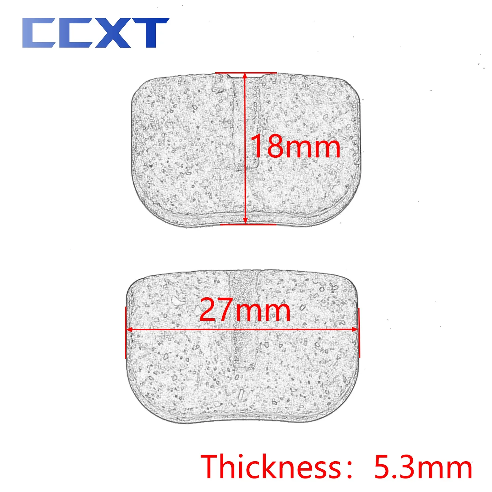 Дисковые Тормозные колодки для мотоцикла 49cc 47cc 43cc, детский мини-велосипед, электрический скутер, мини-газовые скутеры, универсальные детали (art.: 3920c4d020cca) - 3920c4d020cca
