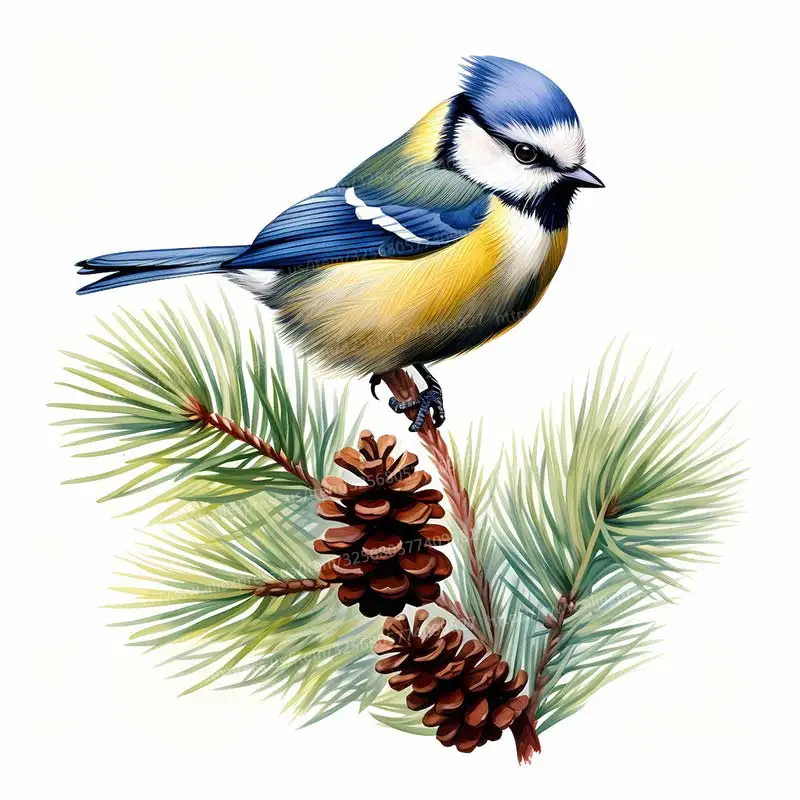 

Настенная наклейка ПВХ "Акварельная птица"