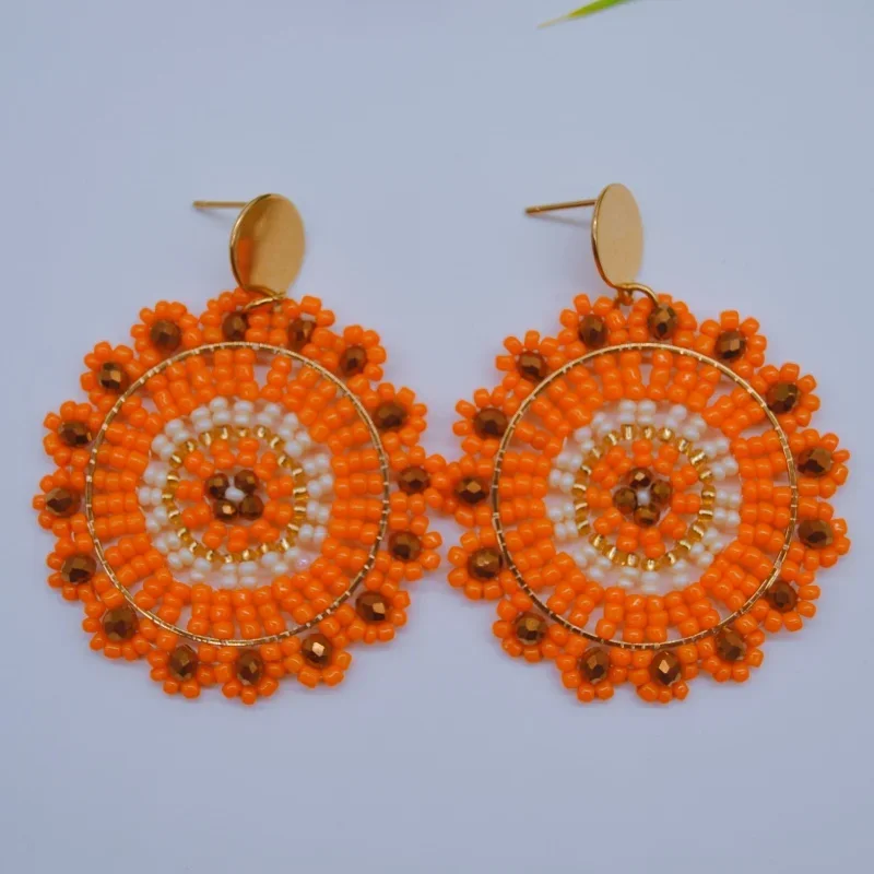 Серьги-капельки из акрила Tide |