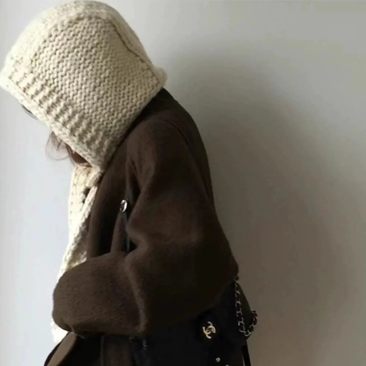 Вязаные шапки ручной работы для мужчин и женщин Балаклава зимняя теплая шапка