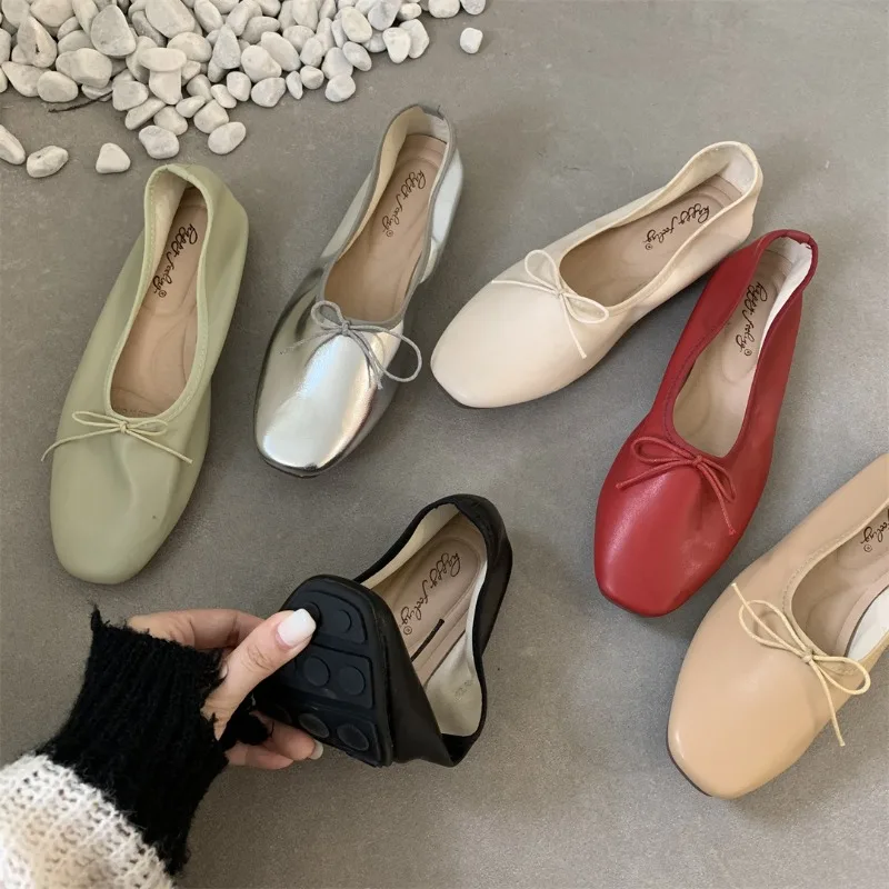 

Женские балетки на плоской подошве, повседневные туфли на мягкой подошве, без застежки, для летнего сезона 2023