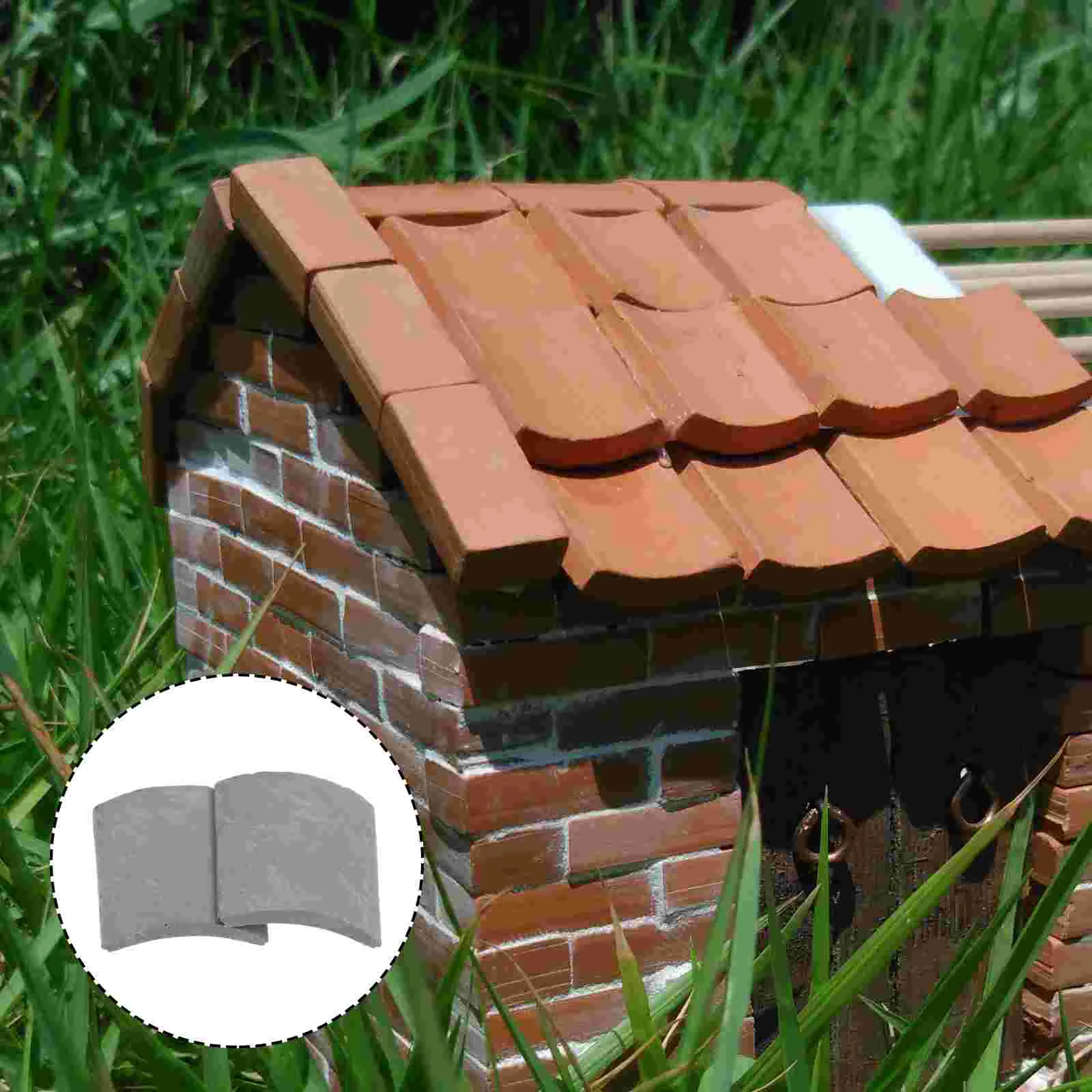 80 шт. мини-кирпичи реалистичные маленькие плитки на крышу декор автомобиля