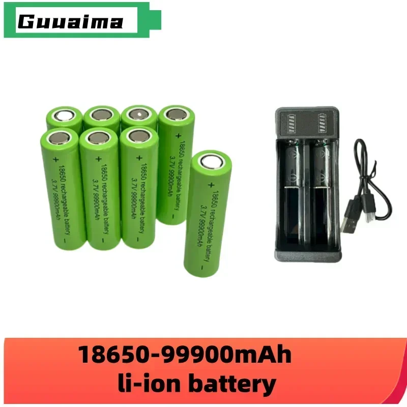 Аккумулятор большой емкости 99900 мАч 3 7 В + зарядное устройство