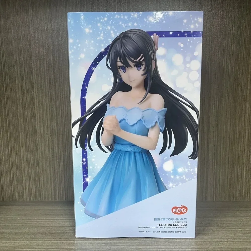 Фото В наличии ElCOCO Seishun Buta Yarou Wa Bunny Girl Senpai No Yume Wo Minai Sakurajima Mai 1/7 Houseki Ver. Фигурки-модели 27 см №4