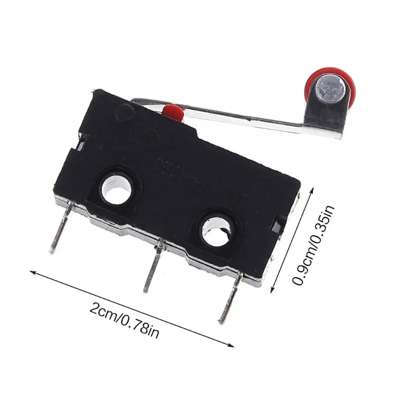 

New Normally Open Roller Lever Arm Close Limit Micro KW12-3 Dropship