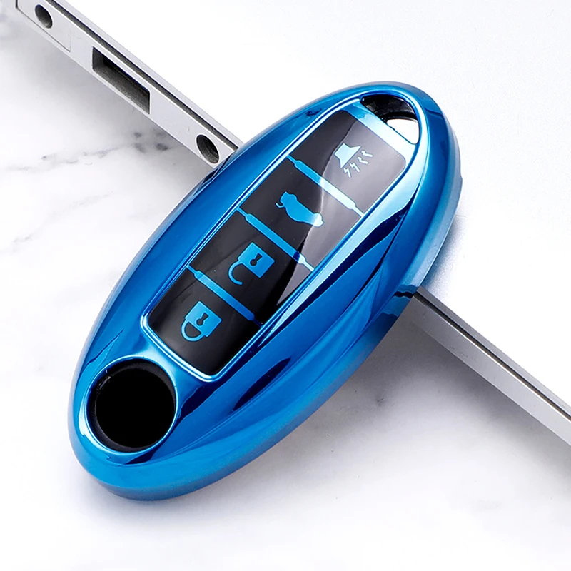 

4 кнопки для Nissan Leaf Sentra SL Murano Maxima Altima Versa Rogue для Infiniti Мягкий ТПУ чехол-брелок для ключей Чехол-держатель чехол для ключей