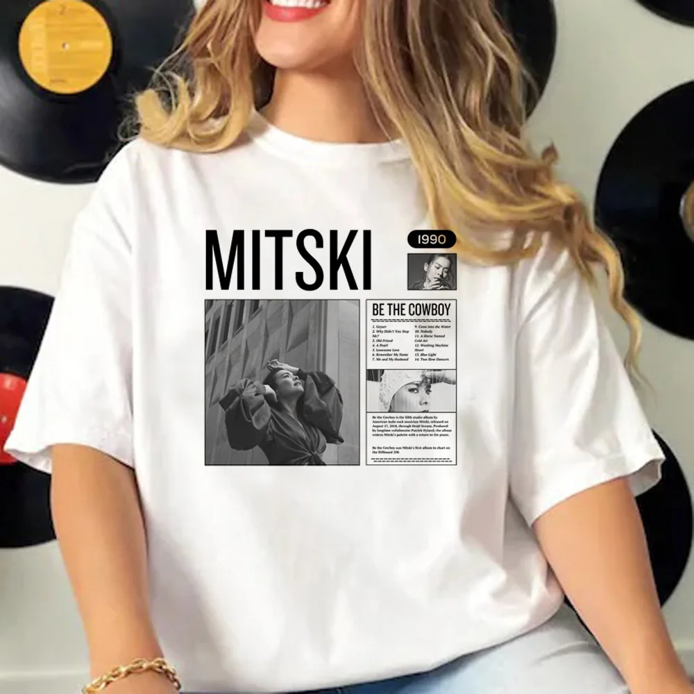 Футболка Mitski женские футболки для манги Женская графическая одежда y2k 2000s