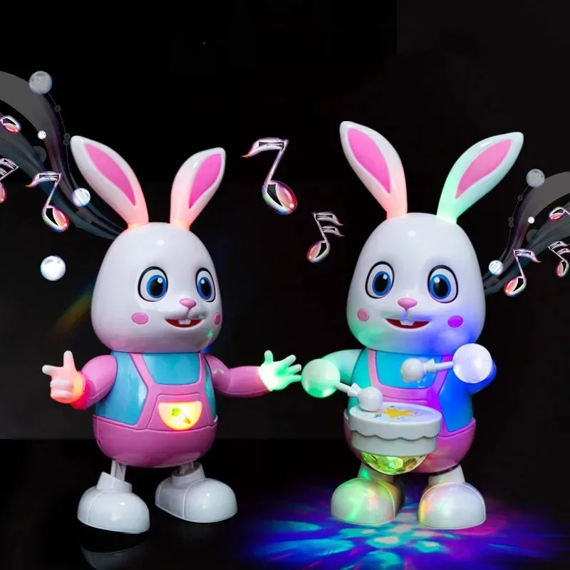 Electric Dancing Bunny Plastic Bag Lighting Music Bunny Toys Will Sing And Dance Festivals Birthday Parties Gifts Brainpower Toy