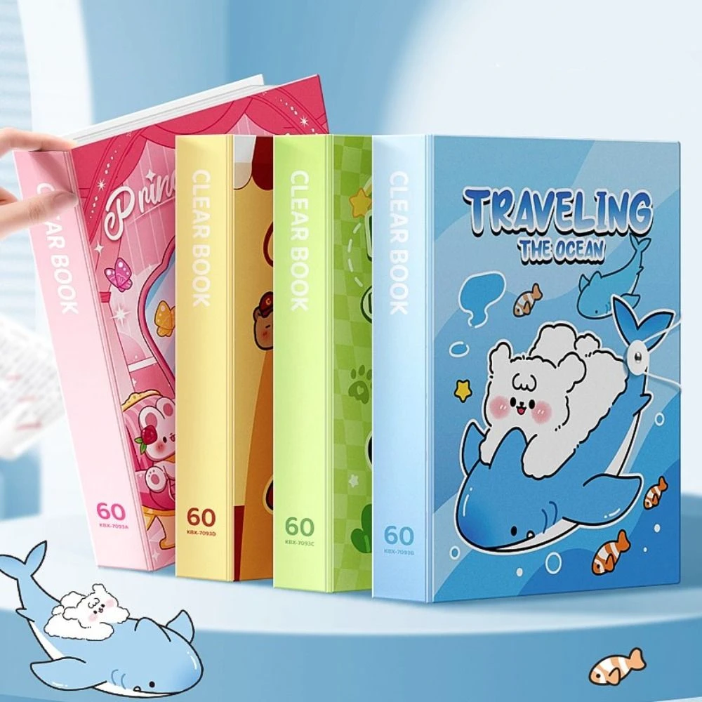 30/40/60 Pockets A4 File Folder Bag Good Looking Capybara Panda Organizer Test Paper Music Score Document