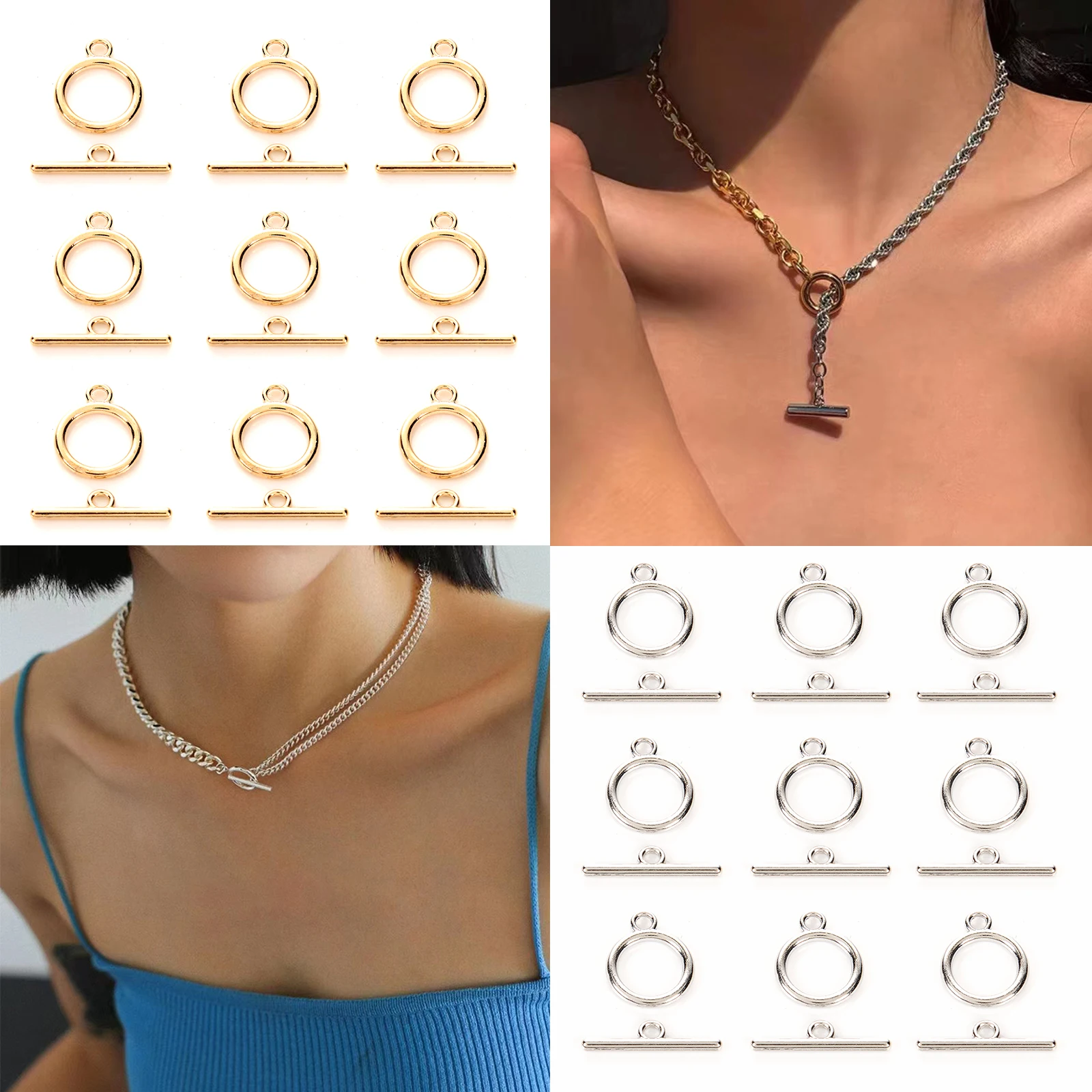 Застежки для браслетов ожерелий поделок ювелирных изделий 15 х18 мм 10 шт./лот