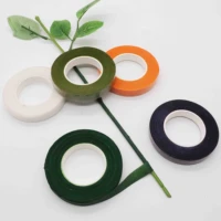 floral green tapes 12mm30mroll artificial flower stamen wrap florist tape corsages buttonhole green tapes stretchy tape