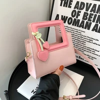 candy color mini pu leather fashion design shoulder crossbody bags for women 2022 purses and handbags female cute totes