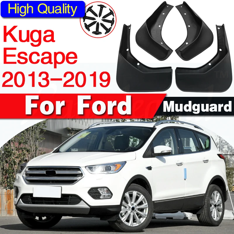 

Set Mudflaps For Ford Kuga Escape 2013 2014 2015 2016 2017 2018 2019 Splash Guards Mud Flaps Front Rear Mudguards Fender