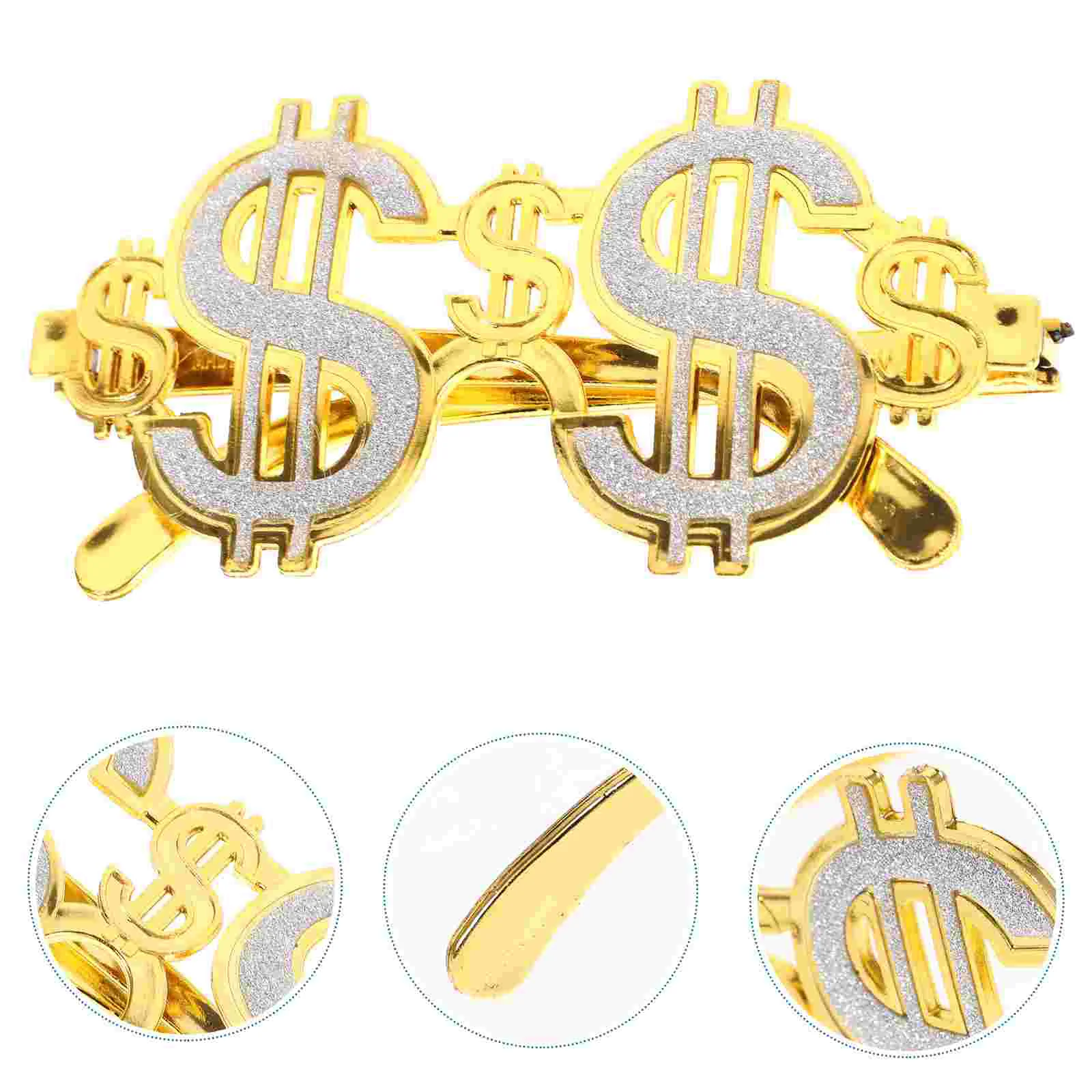 

Fashion Glasses Gold Dollar Sign Eyeglasses Punk Trendy Glasses Dollar Eyeglasses 90s Disco Sunglasses Party Glasses