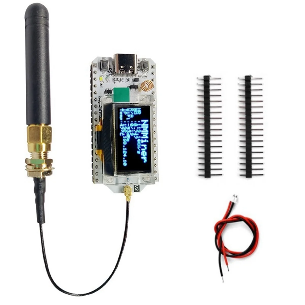 Nerdminer хэш-метр 119 кГц/с 0 96-дюймовый OLED-экран Bitcoin Solo Miner Nerd BTC Lottery ESP32