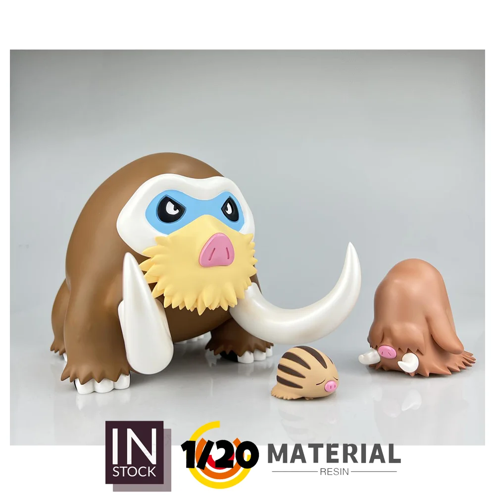Фото [В наличии] Фигурка из смолы 1/20 [BF] — Swinub, Piloswine и Mamoswine №5