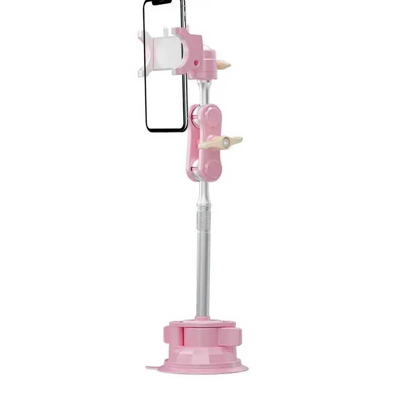 

Car Suction Mount Rotary Phone Holder Spherical Joint Car Must Haves Long Arm 360 Degree Suction Cup Super Load Bearing Capacity