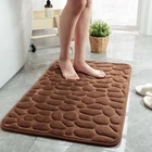 Urijk тисненый коврик для ванной комнаты из булыжника, Нескользящие коврики, стирка, искусственный пол, коврик для душевой комнаты, поролоновый коврик 40x60 см