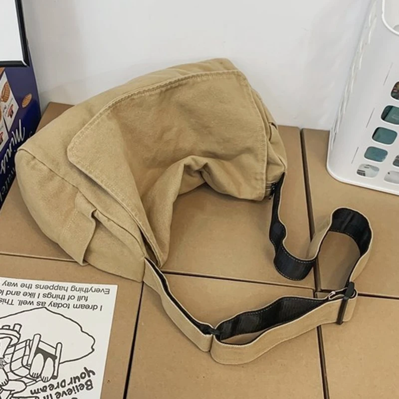 2024 Новая Большая Вместительная Школьная Сумка-мессенджер В Корейском Стиле