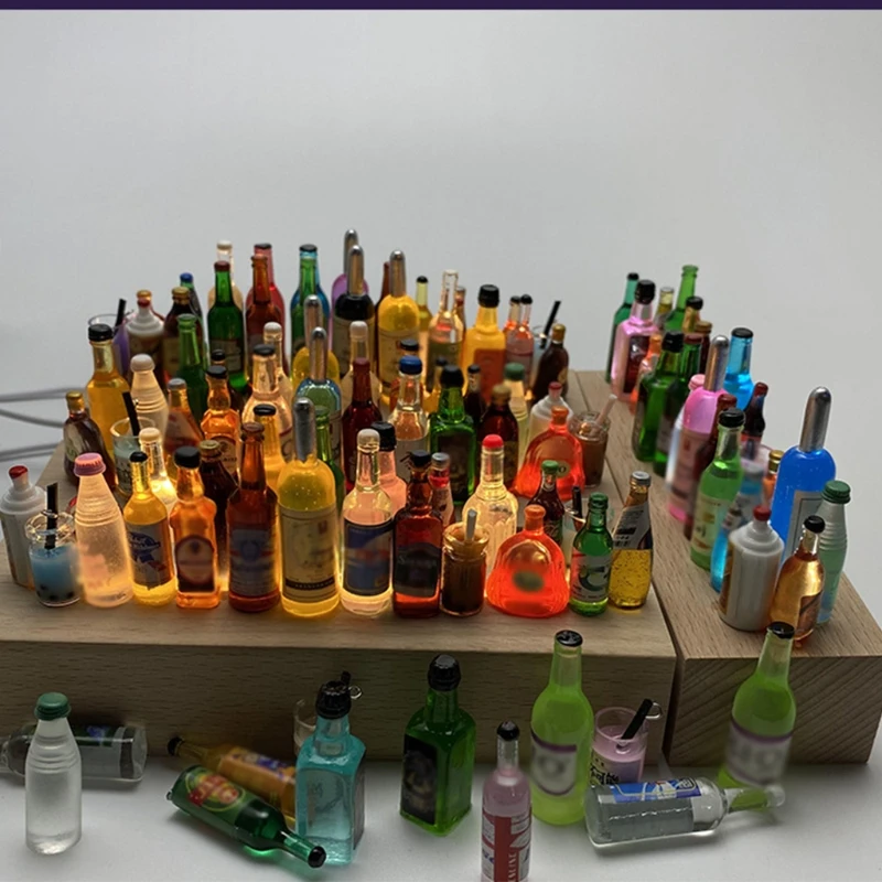 

Diy Small Wine Bottle Night Light Base Car Bedside Car Warm White Light Ornament