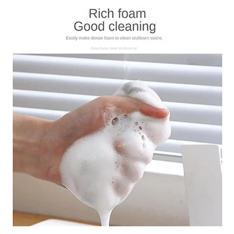 Трехслойные чистящие губки многоразовые для мытья посуды бытовые кухонные щетка