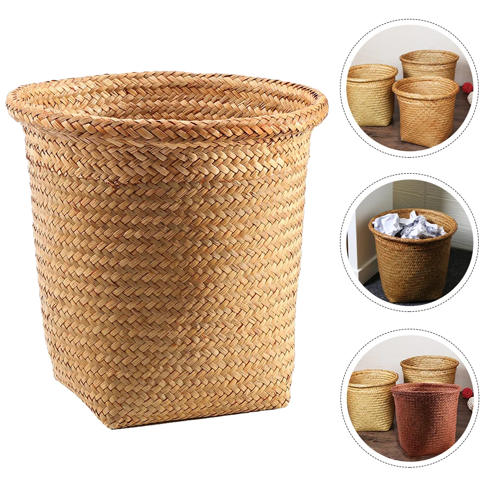 

Woven Storage Baskets Wicker Storage Basket Toy Baskets Woven Waste Bin Blanket Storage Basket Clothes Hamper Planter