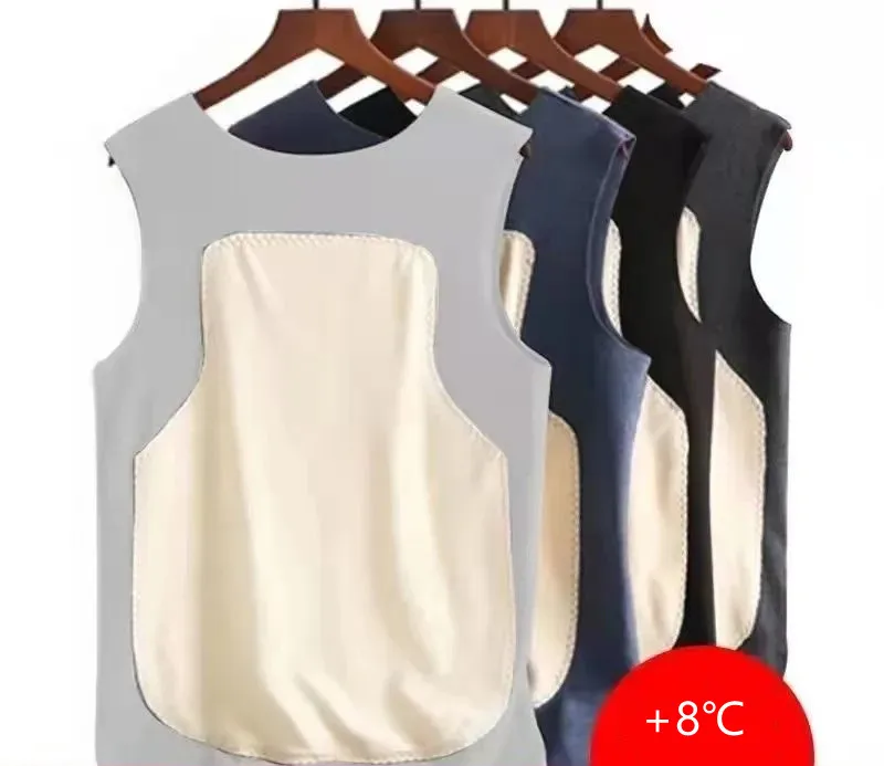 Autumn Winter Men Thermal Vest Tops Soft Thicker Velvet Underwear Warmth Bottoming Undershirt Thermo Lingerie Warm Vest Tops