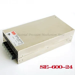 Mean Well SE-600-24 600W Single Output Switching Power Supply 110/220V AC TO DC 24V, LED Power Supply 24V25A