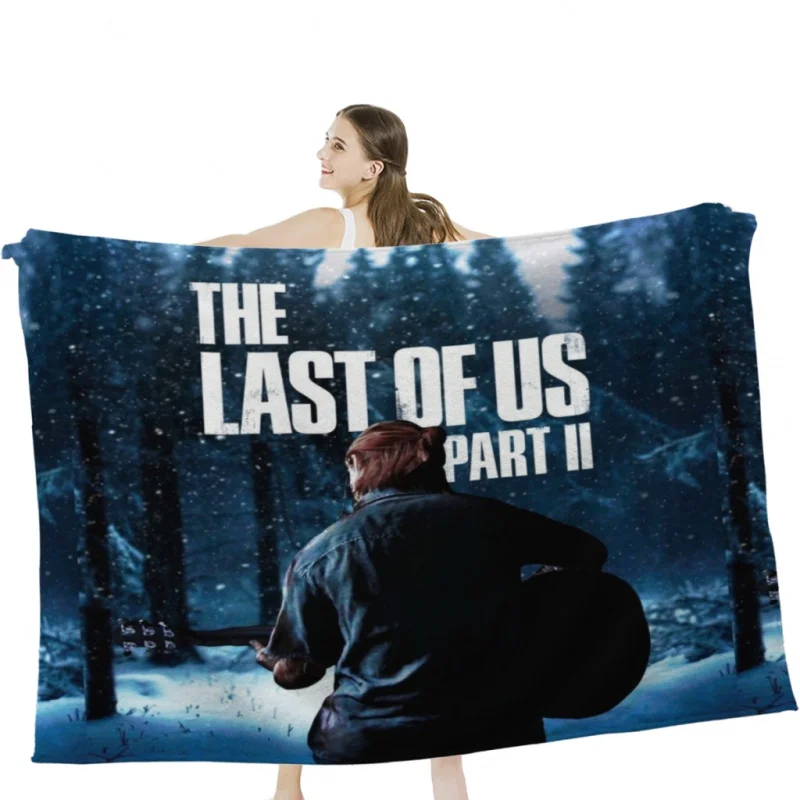 

The Last Of Us Part 2 "Winter Song" Throw Blankets Airplane Travel Decoration Soft Warm Bedspread