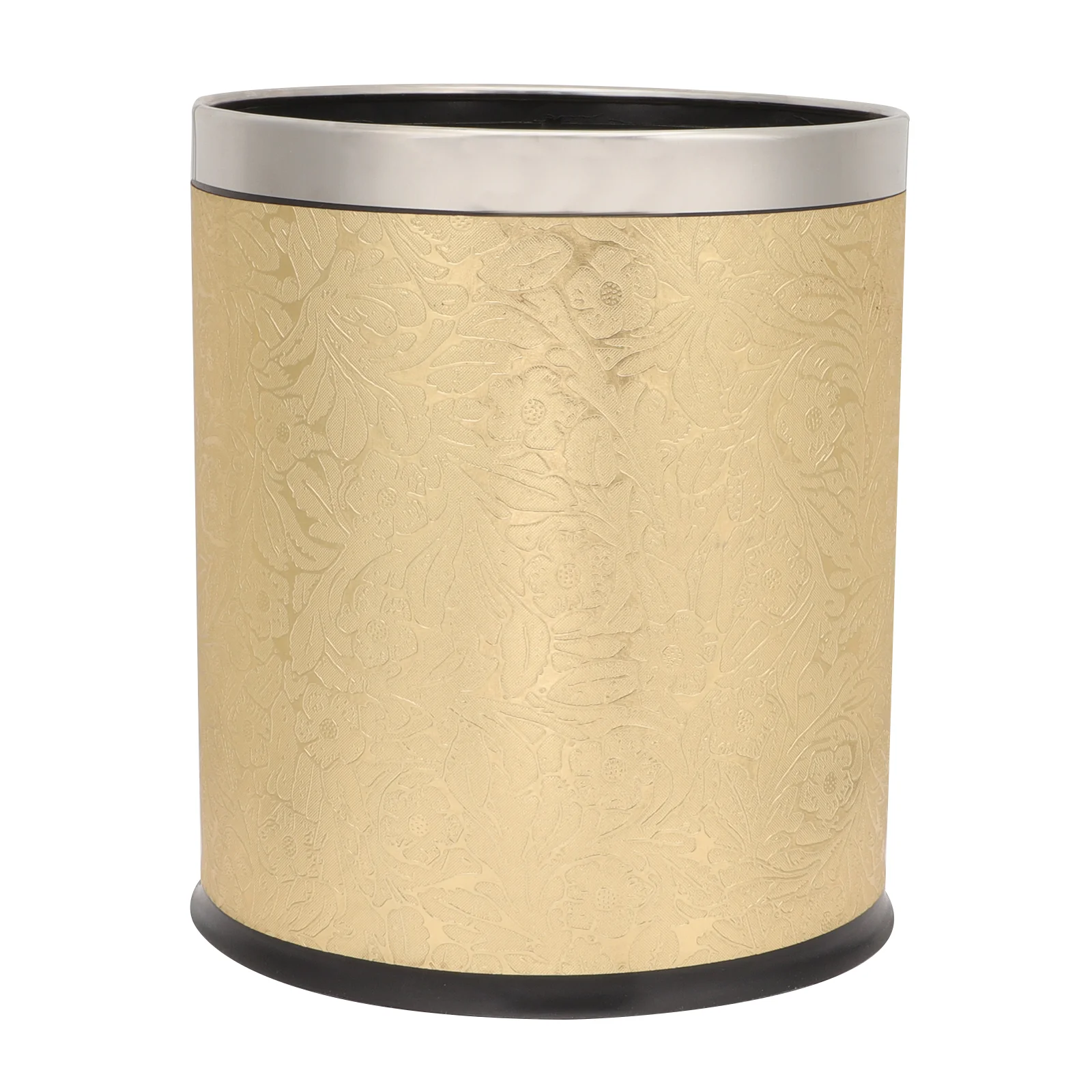 

Can Trash Garbage Waste Bin Basket Kitchen Bathroom Office Round Goldsmall Wastebasket Containerrubbish Rustic Accessories