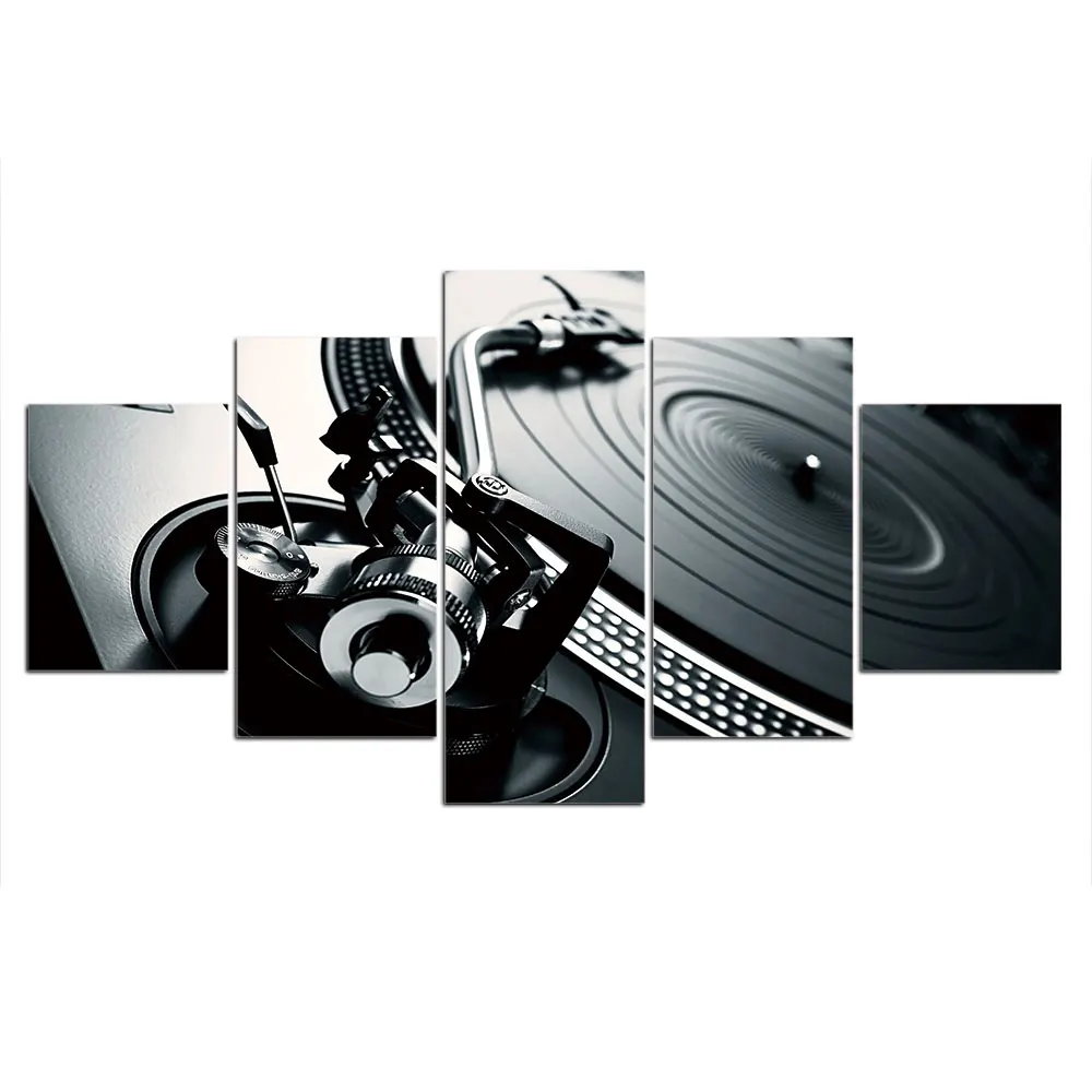 

HD Printed 5 Piece Canvas Art DJ Music Modern CD Player Painting Modular Wall Pictures for Living Room Free Shipping CU-2328A