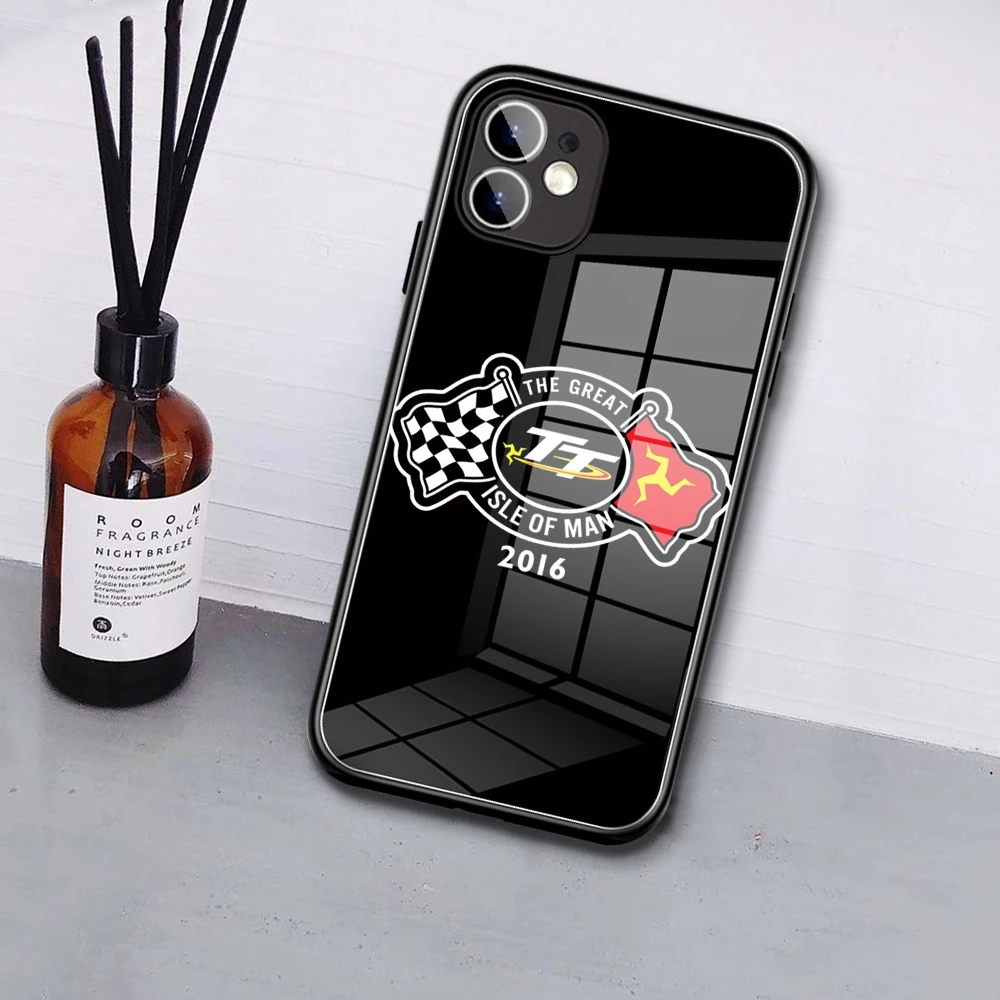 moto gp isle of man phone case glass for iphone 12 13 pro max mini 11 13 pro xr xs max 8 x 7 6s 6 plus 13 pro12mini phone covers free global shipping