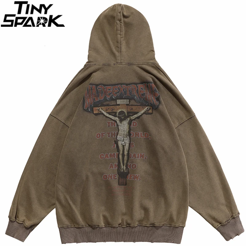 Худи с принтом Jesus Has Your Back Джиу-джитсу в стиле хип-хоп