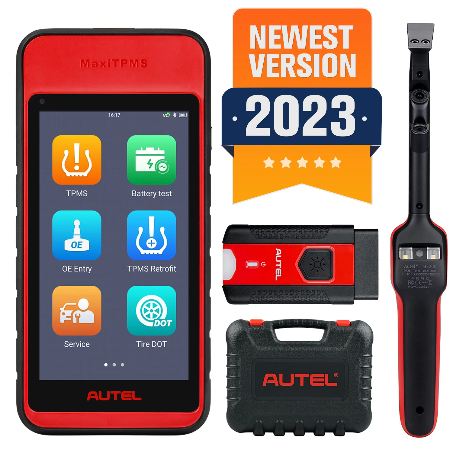 

Autel MaxiTPMS TBE200E Laser Tire Tread Depth & Brake Disc Wear Tester Examiner, Russia in Stock Fast Delivery