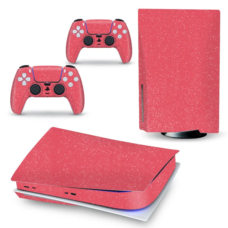 

Full Set Skins Compatible with Ps5 Console Controller Disc Edition, Vinyl Decal Stickers for Ps5 Console Disc Edition