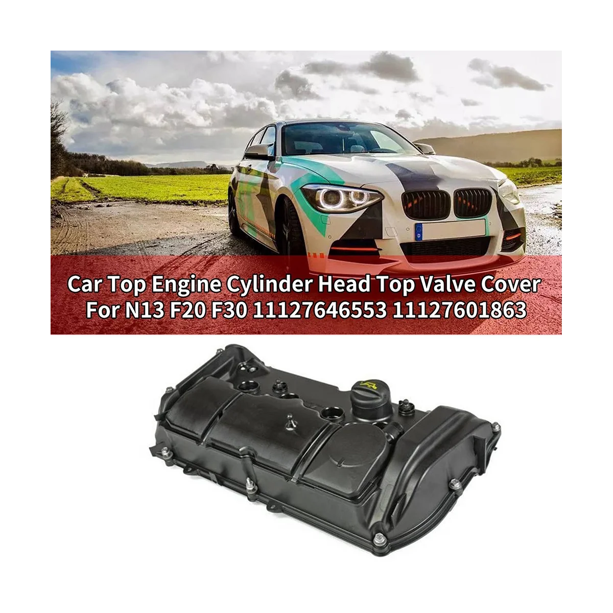 

Верхняя головка цилиндра двигателя, верхняя крышка клапана для BMW N13 F20 F30 11127646553 11127601863