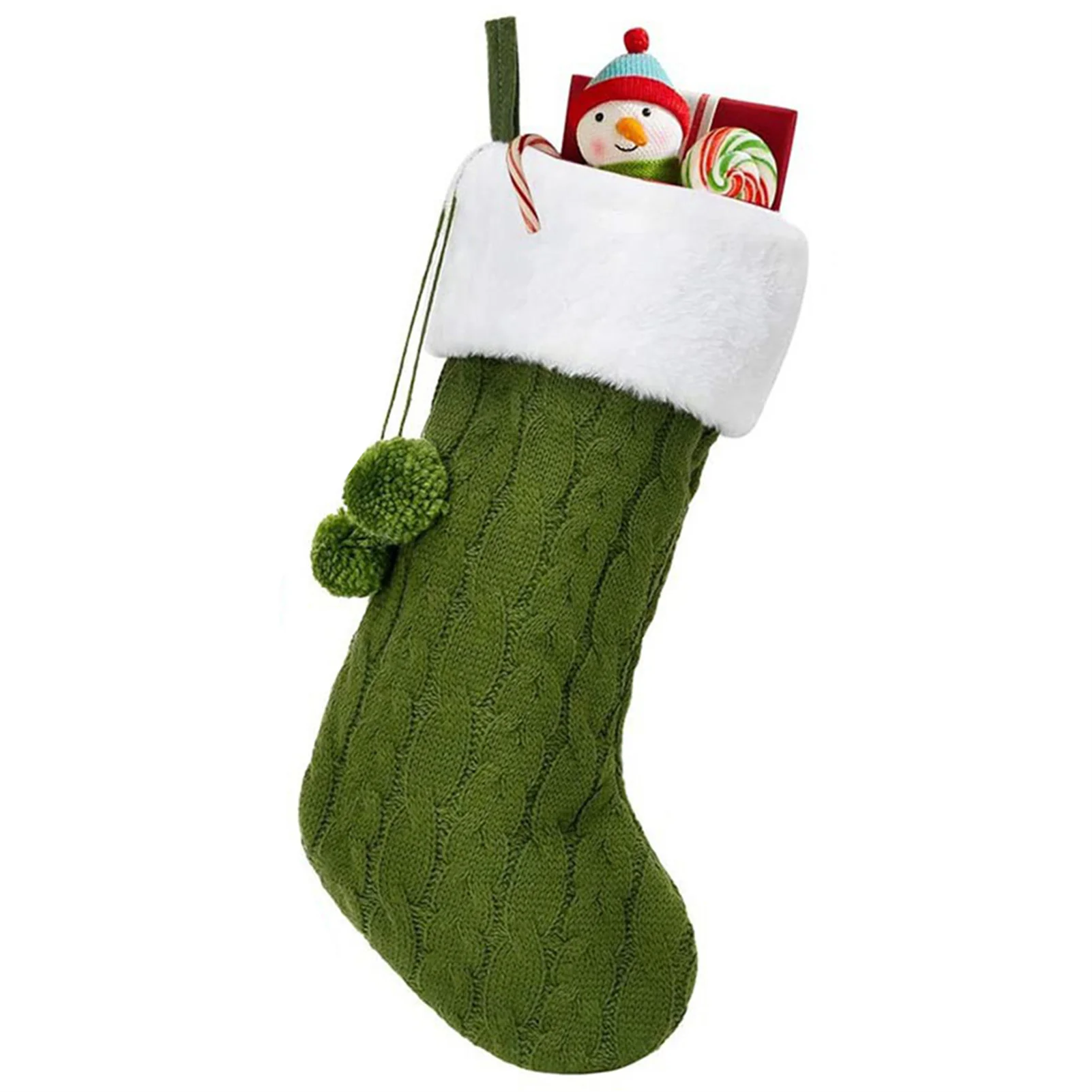 

Merry Christmas Decorative Stocking Reusable Decorative Stockings for Holding Christmas Gifts Candy