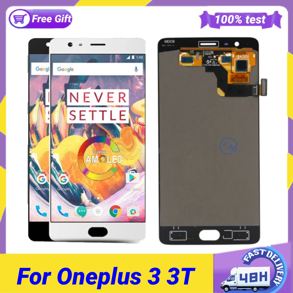 Оригинальный ЖК-дисплей AMOLED для Oneplus 3 3T 5 5T 6 6T 7 7T 7pro pro сенсорный с дигитайзером в