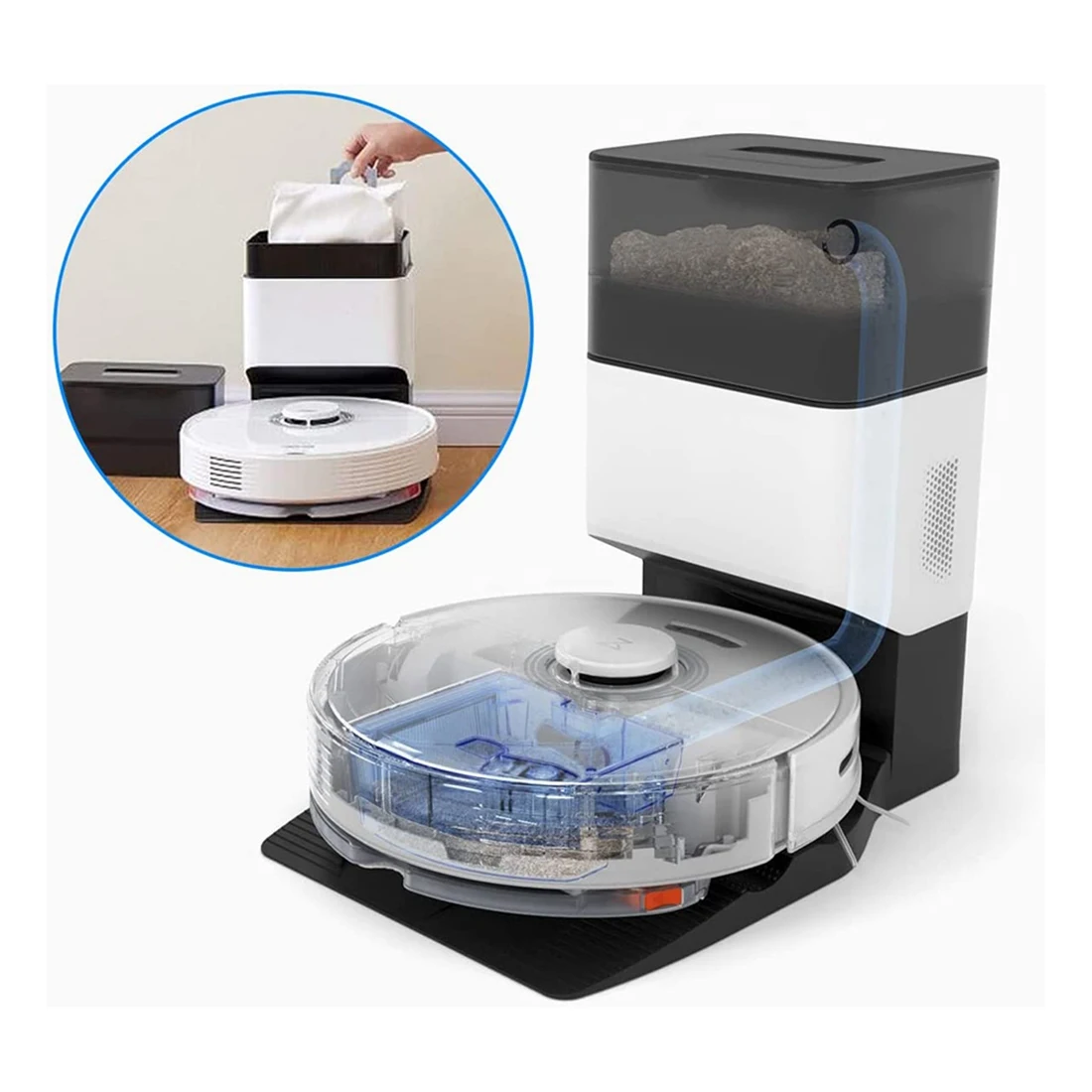 Пылесборник для Roborock Q7Max/Q7 Max Plus/Q7 +/ S7 MaxV Ultra сменные мешки пылесоса вакуумная