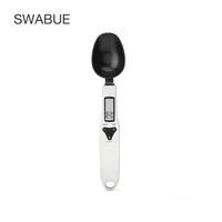 swabue kitchen plastic electronic household spoon portable baked food with digital measuring scale coffee beans scales tool
