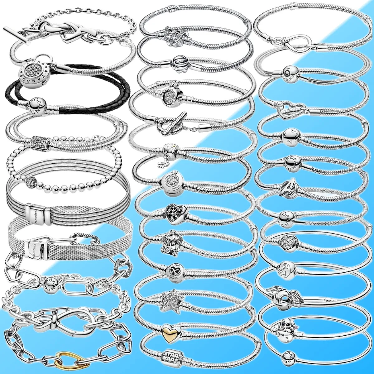 

Сертификат 100% оригинальная стандартная Серебряная змеиная цепочка подходит для оригинальных очаровательных дамских подарков DIY браслет подарок