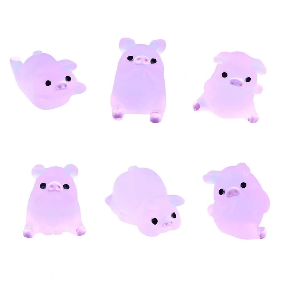 

Светящиеся мини-статуэтки свинок, 6 шт.